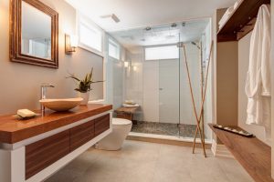 salle de bain zen bois