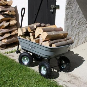 chariot à buches 4 roues